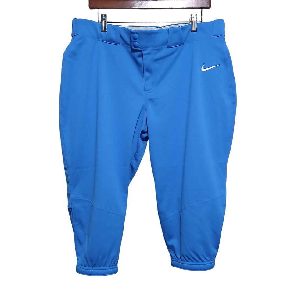 Nike Women's Team Engineered Softball Pants, Blue, Cropped, XL, AV6718-493